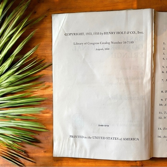 VINTAGE 1958 Basic Conversational French - Revised Edition - Picture 8 of 14